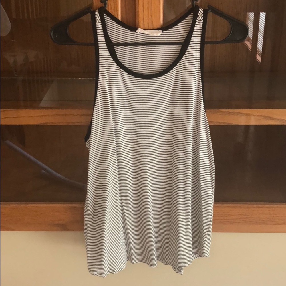 Bite and black striped tank